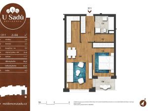 Prodej bytu 2+kk, Hradec Králové, Na Střezině, 53 m2