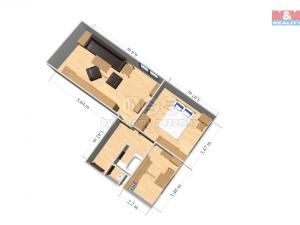 Prodej bytu 2+1, Ostrava - Poruba, Porubská, 53 m2