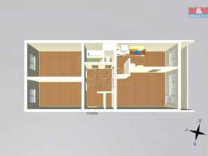 Prodej bytu 3+1, Praha - Modřany, Mádrova, 71 m2