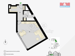 Prodej bytu 1+kk, Praha - Libeň, Střížkovská, 51 m2