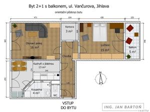 Prodej bytu 2+1, Jihlava, Vančurova, 58 m2