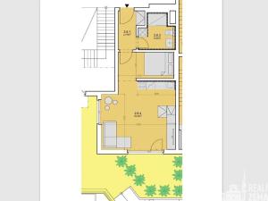 Pronájem bytu 2+kk, Praha - Vinohrady, Korunní, 37 m2