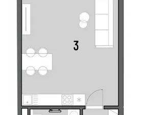 Pronájem bytu 1+kk, Brno, Bratislavská, 39 m2