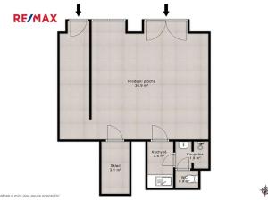 Prodej kanceláře, Praha - Vysočany, Novovysočanská, 45 m2