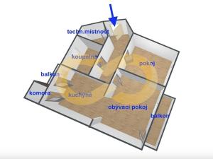 Pronájem bytu 2+kk, Český Krumlov, Urbinská, 72 m2