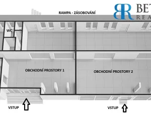 Pronájem obchodního prostoru, Přerov, Žerotínovo nám., 373 m2