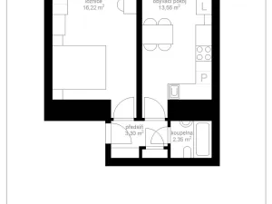 Pronájem bytu 2+kk, Praha - Smíchov, Na Skalce, 36 m2