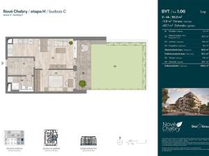 Prodej bytu 2+kk, Praha - Dolní Chabry, 53 m2