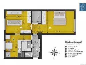 Prodej bytu 2+1, Praha - Michle, Hodonínská, 55 m2