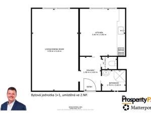 Prodej bytu 1+1, Ústí nad Labem - Krásné Březno, Rozcestí, 40 m2