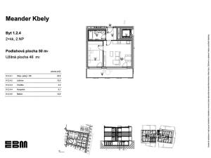 Prodej bytu 2+kk, Praha - Kbely, K Vinoři, 46 m2