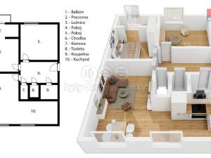 Prodej bytu 3+kk, Náchod, Kostelecká, 73 m2