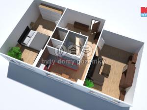 Prodej bytu 2+1, Chomutov, Zahradní, 51 m2
