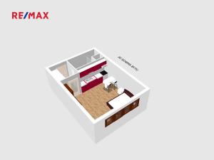 Pronájem bytu 1+kk, Praha - Stodůlky, Sluneční náměstí, 33 m2