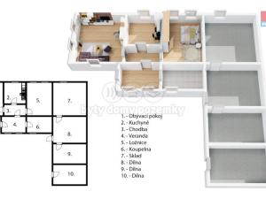 Prodej rodinného domu, Měkynec, 3009 m2