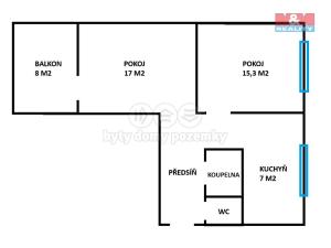 Prodej bytu 2+1, Karviná - Mizerov, Majakovského, 60 m2