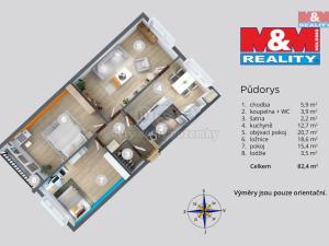Prodej bytu 3+1, Děčín - Děčín IX-Bynov, Pod Vrchem, 78 m2