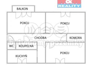 Prodej bytu 3+1, Nový Jičín, Dlouhá, 77 m2