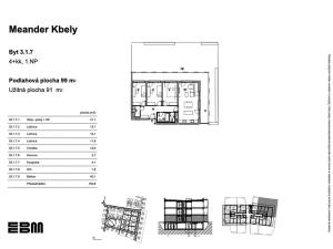 Prodej bytu 4+kk, Praha - Kbely, K Vinoři, 91 m2