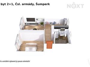 Pronájem bytu 2+1, Šumperk, Čsl. armády, 48 m2