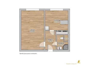 Pronájem bytu 1+1, Horní Bříza, Komenského, 39 m2