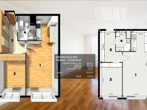 Prodej bytu 2+kk, Praha - Stodůlky, Brdičkova, 43 m2