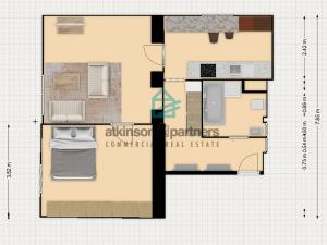Pronájem bytu 2+kk, České Budějovice - České Budějovice 6, Čechova, 58 m2