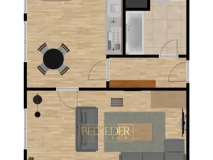 Prodej bytu 1+1, Bílina, Sídliště Za Chlumem, 36 m2