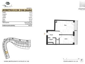 Prodej bytu 2+kk, Brno, Bystrcká, 56 m2