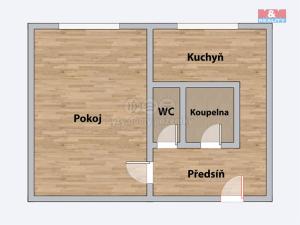 Prodej bytu 1+1, Orlová - Lutyně, Osvobození, 37 m2