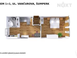 Pronájem bytu 1+1, Šumperk, Vančurova, 42 m2