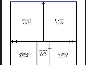 Pronájem bytu 1+1, Slaný, Bezručova, 33 m2