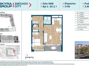 Prodej bytu 2+kk, Praha, Šiklové, 55 m2