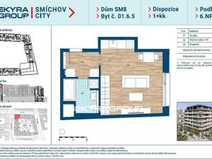 Prodej bytu 1+kk, Praha, Šiklové, 33 m2