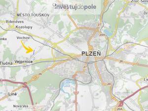 Prodej pole, Plzeň, 1708 m2