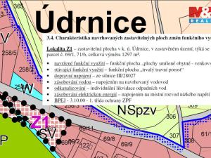 Prodej pozemku pro bydlení, Údrnice, 1215 m2