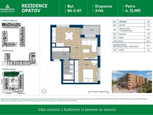Pronájem bytu 2+kk, Praha - Chodov, Líbalova, 47 m2