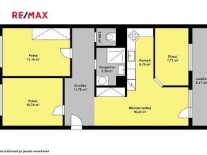 Prodej bytu 3+1, Kolín, Masarykova, 72 m2