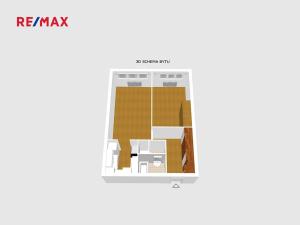Pronájem bytu 2+kk, Praha - Stodůlky, Bašteckého, 42 m2