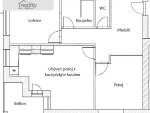 Pronájem bytu 3+kk, Brno - Chrlice, Ctiradova, 68 m2