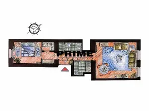Pronájem bytu 2+kk, Praha - Nové Město, Odborů, 55 m2