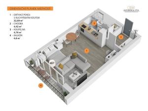 Prodej bytu 1+kk, Liberec - Liberec IV-Perštýn, Na Perštýně, 42 m2