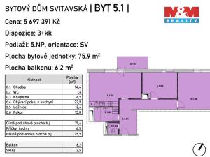 Prodej bytu 3+kk, Svitavy - Lány, Svitavská, 71 m2