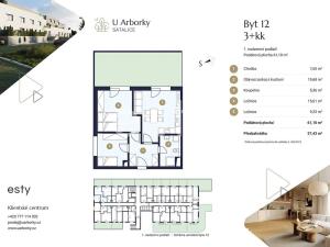 Prodej bytu 3+kk, Praha - Satalice, Za Novákovou zahradou, 61 m2