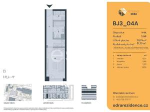 Prodej bytu 1+kk, Praha - Bohnice, Lodžská, 31 m2