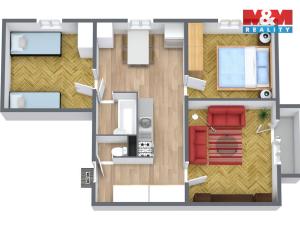 Prodej bytu 3+1, Nová Role, Školní, 58 m2