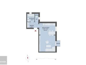 Prodej bytu 1+kk, Nehvizdy, 38 m2