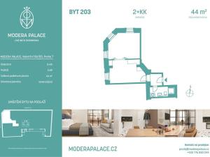 Prodej bytu 2+kk, Praha - Holešovice, Veletržní, 44 m2