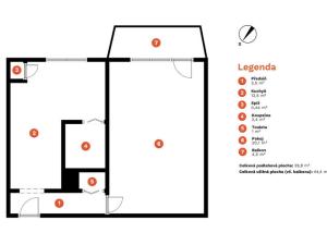 Prodej bytu 1+1, Hodonín, Brandlova, 44 m2