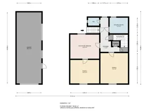 Pronájem rodinného domu, Slatiňany, Husova, 80 m2